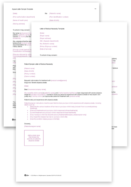 Pfizer Dermatology Patient Access™ appeals checklist Pfizer Dermatology Patient Access™ sample letter of medical necessity